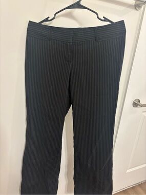 Vintage Black Pinstripe Women's Dress Pants
